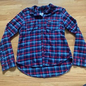 Hollister - plaid shirt - medium